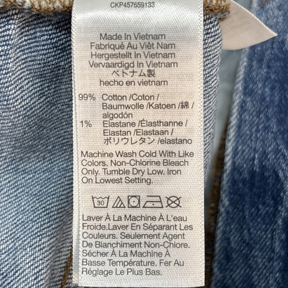 Madewell The Perfect Vintage Straight Jean Women's 6 Vintage Indigo Distressed - Picture 8 of 16